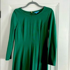 Draper James emerald green long sleeve dress